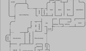 Imagem 6: 4 dormitórios, 2 suíte, 4 banheiro, 3 vagas na garagem, 386M² de Área Construída