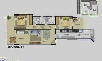 Imagem 5: Lançamento no Centro de Guarapari-ES, apartamentos de 2 quartos com área de lazer completa