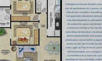 Imagem 7: Lançamento na quadra do mar da Praia do Morro, apartamentos à venda 2 quartos, sendo 1 suí