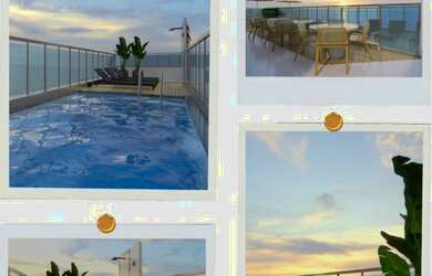 Imagem 3: Beleza e oportunidade! Col. 2: 75 m2, 2q, suíte, piscina vista mar, lazer completo. De R