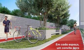 Imagem 4: Apto de 2 quartos, sendo um suíte, de 47,40 m², com área de lazer completa