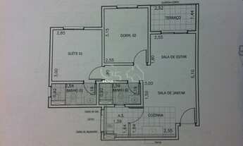 Imagem 2: Apartamento à venda em Jundiaí-SP, Vila Nambi: 2 quartos, 1 suíte, 2 salas, 2 banheiros, 1