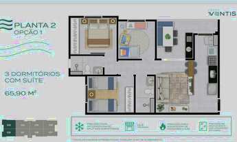 Imagem 6: Ótimo apartamento novo para venda no Sumarezinho na Paranapanema, Cond. Ventis, 2 dormitor