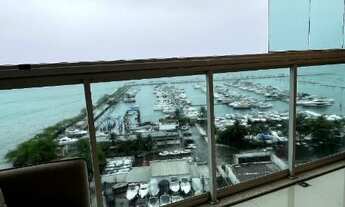 Imagem 6: Apartamento mobiliado medindo 69 m², com 1/4 varanda com vista para Baia de Todos os Santo