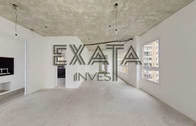 Imagem 4: Apartamento novo, ainda no contrapiso, em andar alto, amplo, ensolarado e iluminado com 4