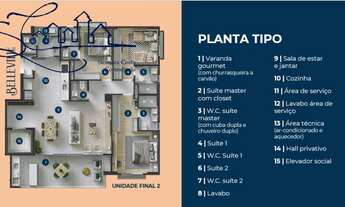 Imagem 3: Belíssimo lançamento no Cambuí, Condomínio Edifício Belleville bairro Cambuí em Campinas