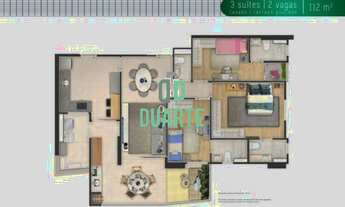 Imagem 4: Apartamento 3 suites com varanda grill e 2 vagas de garagem