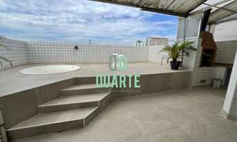 Imagem 2: Cobertura com lazer privativo na Vila Mathias: 3 dormitórios, jacuzzi, churrasqueira e 2 v