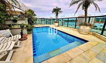 Imagem 3: Cobertura triplex de luxo com piscina, vista mar e 6 dormitórios na Ponta da Praia, Santos