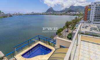 Imagem 3: ESPETACULAR COBERTURA DUPLEX 4 SUITES REFORMADA COM VISTA LIVRE PRA LAGOA