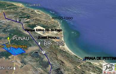 Imagem 3: Área para venda em Rio do Fogo/RN - Punaú próximo a Touros/RN e Maxaranguape/RN