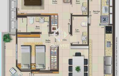 Imagem 5: Apartamento com 2 Suítes no Bairro Capinas em São José!