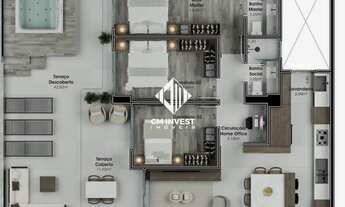 Imagem 3: Apartamento com 148,80m², de 3 dormitórios sendo 1 suíte, lavabo e 2 vagas de garagem e Ga