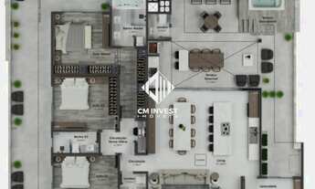 Imagem 2: Cobertura com 348,00Mt² privativos sendo 3 suítes, Lavabo e 4 Vagas de garagem. Em constru