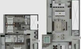 Imagem 3: Apartamento Duplex de 252,00m² com 3 suítes, lavabo e 4 vagas de garagem. Lançamento no Ba