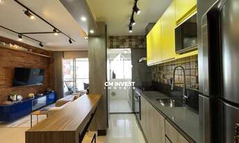 Imagem 2: Apartamento mobiliado com 2 quartos,suíte e vista mar à venda em andar alto - Campinas,Sã