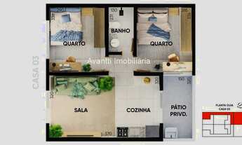 Imagem 5: Casas à venda no Bairro Colorado com 2 quartos, entrada parcelada e documentação grátis