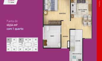 Imagem 6: Campo Grande, Parque Violeta, apartamento 2 quartos, condominio com segurança e lazer, con