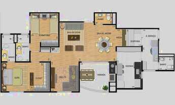 Imagem 6: 104M² de Área Construída, 104M² de Área Total