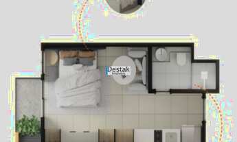 Imagem 6: 1 dormitório, 1 banheiros, 23M² de Área Construída