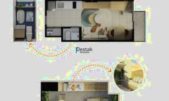 Imagem 4: 1 dormitório, 1 suítes, 2 banheiro, 40M² de Área Construída, 63M² de Área Total