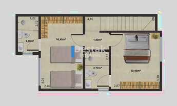 Imagem 5: 2 dormitórios, 2 suíte, 3 banheiro, 1 vaga na garagem, 70M² de Área Construída