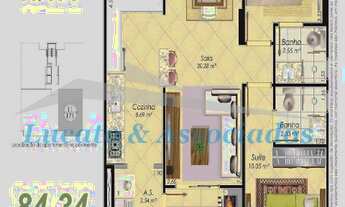 Imagem 2: APARTAMENTO NA AVIAÇÃO, 02 DORMITÓRIOS SENDO 02 SUÍTES, CHURRASQUEIRA NA SACADA