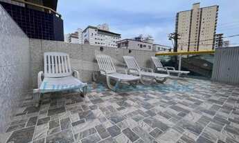 Imagem 3: Apartamento na Ocian, 02 dormitórios sendo 01 suíte, sala com sacada envidraçada, cozinha