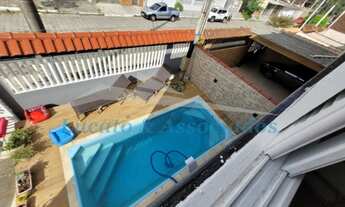 Imagem 2: Sobrado geminado na Ocian, 03 dormitórios sendo 01 suíte, 02 vagas de garagem, churrasquei