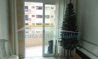 Imagem 5: Apartamento na Ocian, 02 dormitórios sendo 01 suíte, sala com sacada envidraçada, cozinha