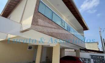 Imagem 3: Casa sobreposta alta sacada frente rua para Venda Tude Bastos, Praia Grande SP