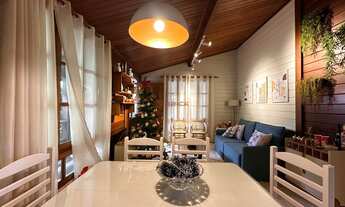 Imagem 3: Casa de madeira com 2 quartos sendo 1 suítes, 85 m² em condomínio em Vargem Grande - Teres