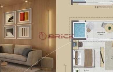 Imagem: Apartamento à venda com 1 suíte, 42.09