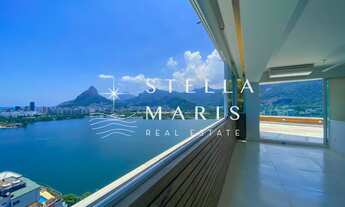 Imagem 7: Cobertura com vista panorâmica na Lagoa com 3 suítes e varanda