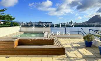 Imagem 2: Um sonho de cobertura à venda com vista incrível da Lagoa Rodrigo de Freitas, em ótima loc