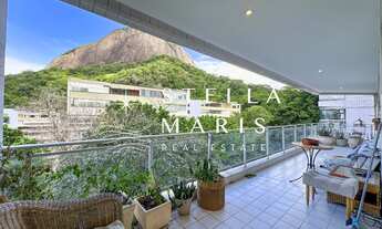 Imagem 2: Leblon, Apartamento com 109 m2, 2 quartos, 2 vagas, varandão e vista para o Morro Dois Irm