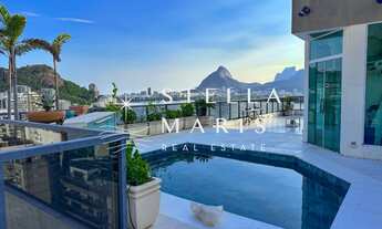 Imagem: Lagoa, Cobertura Duplex com 5 suítes, piscina