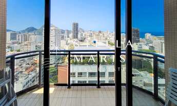 Imagem 3: Top Leblon, Apartamento em andar alto, excelente com 2 suítes e varandas com VISTA PARA O