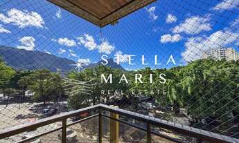 Imagem 2: Leblon, Apartamento MOBILIADO com 2 quartos, 2 varandas e vista para o Cristo Redentor par