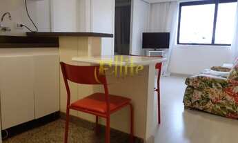 Imagem 2: Flat para locação no Itaim, totalmente mobiliado com serviços, próximo da Av Brigadeiro Fa