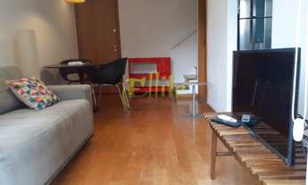 Imagem 2: Apartamento duplex mobiliado para locação com 01 suíte na região de Pinheiros em São Paulo