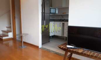 Imagem 7: Apartamento duplex mobiliado para locação com 01 suíte na região de Pinheiros em São Paulo