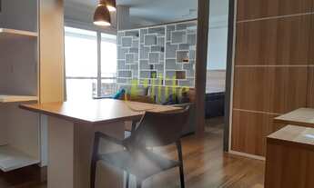 Imagem 5: Apartamento de 01 dormitório mobiliado para locação na região do Brooklin em São Paulo, pr