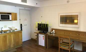 Imagem 3: Flat para locação em Moema, totalmente mobiliado com serviços, próximo das Estações Eucali