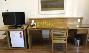 Imagem 5: Flat para locação em Moema, totalmente mobiliado com serviços, próximo das Estações Eucali