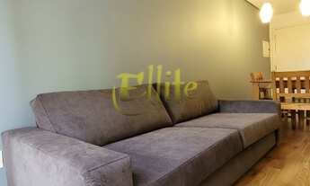 Imagem 3: Flat para locação em Moema, totalmente mobiliado com serviços, próximo ao Parque Ibirapuer