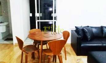 Imagem 3: Flat para locação em Moema, totalmente mobiliado com serviços, próximo ao Parque Ibirapuer