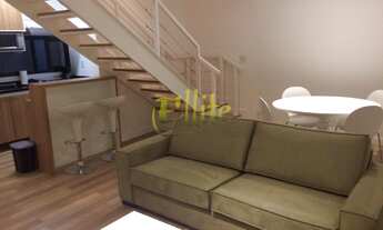 Imagem 2: Apartamento duplex para locação na Vila Olímpia, totalmente mobiliado, próximo a estação d