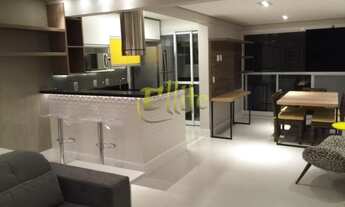 Imagem 3: Apartamento de 02 dormitórios mobiliado para locação e venda na região do Brooklin em São