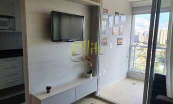 Imagem 4: Apartamento totalmente mobiliado de 01 dormitório para locação no Brooklin, São Paulo!